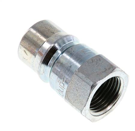 Acier DN 12.5 Coupleur hydraulique Bouchon G 1/2 pouce filetage femelle ISO 7241-1 B D 23.5mm