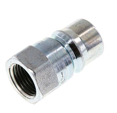 Acier DN 12.5 Coupleur hydraulique Bouchon G 1/2 pouce filetage femelle ISO 7241-1 B D 23.5mm