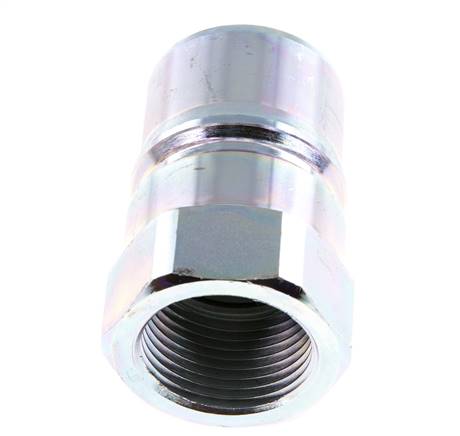 Acier DN 25 Hydraulic Coupling Plug G 1 inch Female Threads ISO 7241-1 B D 37.8mm