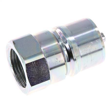 Acier DN 25 Hydraulic Coupling Plug G 1 inch Female Threads ISO 7241-1 B D 37.8mm