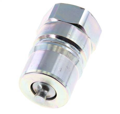 Acier DN 25 Hydraulic Coupling Plug G 1 inch Female Threads ISO 7241-1 B D 37.8mm
