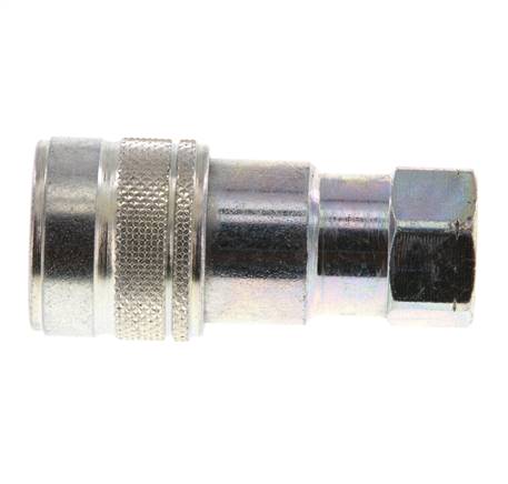 Acier DN 5 Coupleur hydraulique femelle 1/8 pouce Filets NPT femelle ISO 7241-1 B D 10.9mm