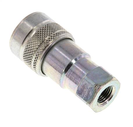 Acier DN 5 Coupleur hydraulique femelle 1/8 pouce Filets NPT femelle ISO 7241-1 B D 10.9mm