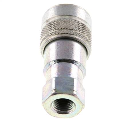Acier DN 5 Coupleur hydraulique femelle 1/8 pouce Filets NPT femelle ISO 7241-1 B D 10.9mm