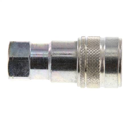 Acier DN 5 Coupleur hydraulique femelle 1/8 pouce Filets NPT femelle ISO 7241-1 B D 10.9mm