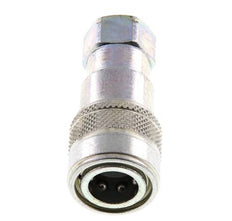 Acier DN 5 Coupleur hydraulique femelle 1/8 pouce Filets NPT femelle ISO 7241-1 B D 10.9mm