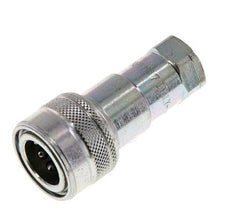 Acier Coupleur hydraulique DN 6.3 Embout 1/4 pouce femelle NPT Filets ISO 7241-1 B D 14.2mm