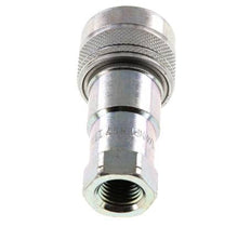 Acier Coupleur hydraulique DN 6.3 Embout 1/4 pouce femelle NPT Filets ISO 7241-1 B D 14.2mm