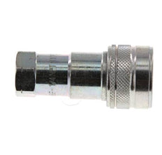 Acier Coupleur hydraulique DN 6.3 Embout 1/4 pouce femelle NPT Filets ISO 7241-1 B D 14.2mm