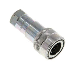 Acier Coupleur hydraulique DN 6.3 Embout 1/4 pouce femelle NPT Filets ISO 7241-1 B D 14.2mm