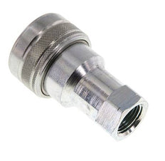 Acier DN 12.5 Coupleur hydraulique femelle 1/2 pouce filetage NPT ISO 7241-1 B D 23.5mm