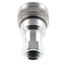 Acier DN 12.5 Coupleur hydraulique femelle 1/2 pouce filetage NPT ISO 7241-1 B D 23.5mm