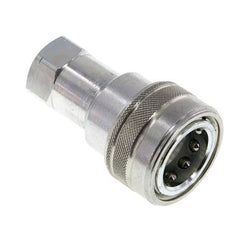 Acier DN 12.5 Coupleur hydraulique femelle 1/2 pouce filetage NPT ISO 7241-1 B D 23.5mm