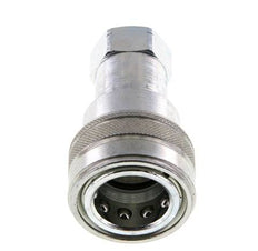 Acier DN 12.5 Coupleur hydraulique femelle 1/2 pouce filetage NPT ISO 7241-1 B D 23.5mm