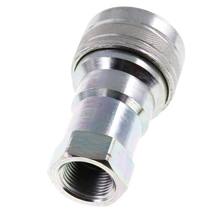 Acier DN 20 Coupleur hydraulique femelle 3/4 pouce NPT Filetage ISO 7241-1 B D 31.4mm