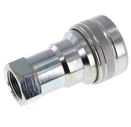 Acier DN 20 Coupleur hydraulique femelle 3/4 pouce NPT Filetage ISO 7241-1 B D 31.4mm