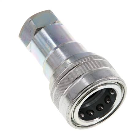 Acier DN 20 Coupleur hydraulique femelle 3/4 pouce NPT Filetage ISO 7241-1 B D 31.4mm