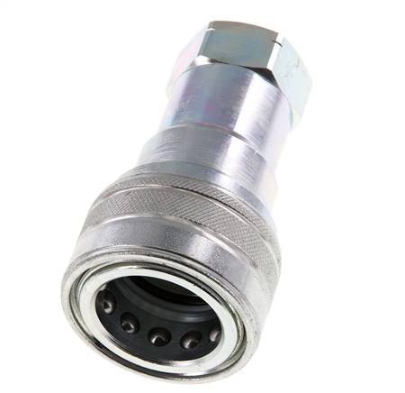 Acier DN 20 Coupleur hydraulique femelle 3/4 pouce NPT Filetage ISO 7241-1 B D 31.4mm