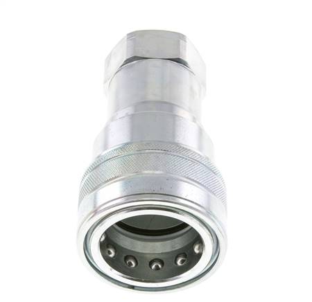 Acier Coupleur hydraulique DN 25 Manchon 1 pouce filetage NPT femelle ISO 7241-1 B D 37.8mm