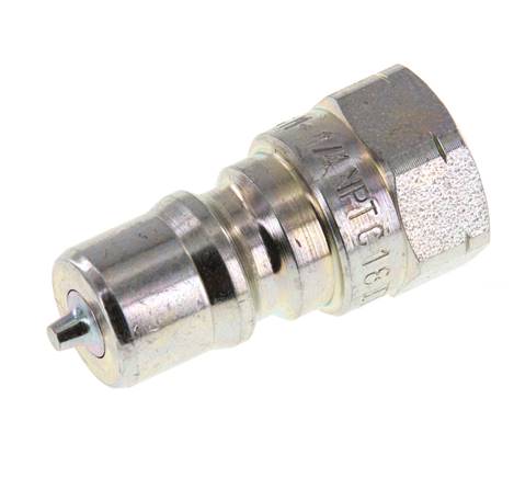Acier DN 6.3 Coupleur hydraulique Bouchon fileté 1/4 pouce NPT femelle ISO 7241-1 B D 14.2mm