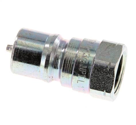Acier DN 10 Coupleur hydraulique Bouchon 3/8 pouce filetage NPT femelle ISO 7241-1 B D 19.1mm