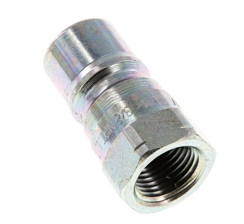 Acier DN 10 Coupleur hydraulique Bouchon 3/8 pouce filetage NPT femelle ISO 7241-1 B D 19.1mm