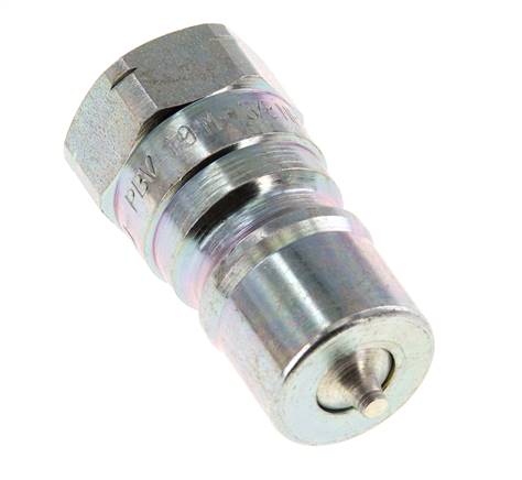 Acier DN 10 Coupleur hydraulique Bouchon 3/8 pouce filetage NPT femelle ISO 7241-1 B D 19.1mm