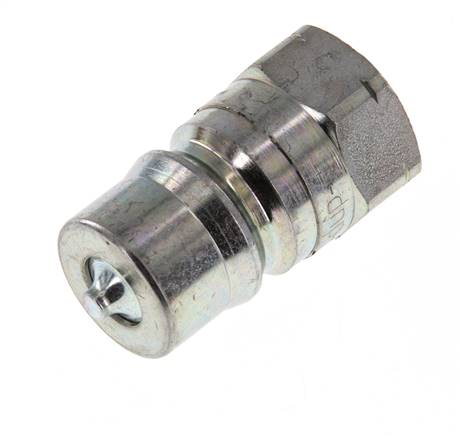 Acier DN 12.5 Coupleur hydraulique Bouchon fileté 1/2 pouce NPT femelle ISO 7241-1 B D 23.5mm