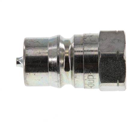 Acier DN 12.5 Coupleur hydraulique Bouchon fileté 1/2 pouce NPT femelle ISO 7241-1 B D 23.5mm