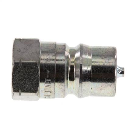 Acier DN 12.5 Coupleur hydraulique Bouchon fileté 1/2 pouce NPT femelle ISO 7241-1 B D 23.5mm