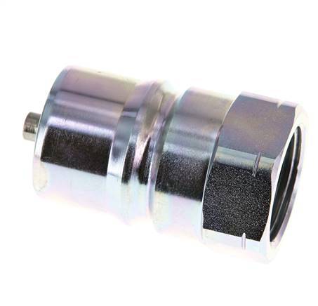 Acier DN 25 Coupleur hydraulique Bouchon 1 pouce filetage NPT femelle ISO 7241-1 B D 37.8mm