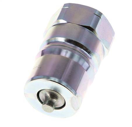 Acier DN 25 Coupleur hydraulique Bouchon 1 pouce filetage NPT femelle ISO 7241-1 B D 37.8mm