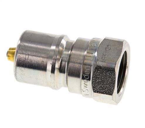 Acier DN 10 Coupleur hydraulique Bouchon G 3/8 pouce filetage femelle Eliminateur de pression ISO 7241-1 B D 19.1mm