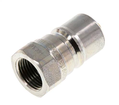 Acier DN 10 Coupleur hydraulique Bouchon G 3/8 pouce filetage femelle Eliminateur de pression ISO 7241-1 B D 19.1mm