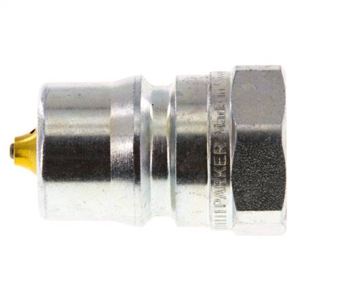 Acier DN 12.5 Coupleur hydraulique Bouchon G 1/2 pouce filetage femelle Eliminateur de pression ISO 7241-1 B D 23.5mm