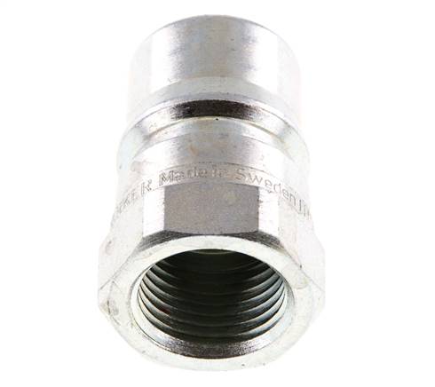 Acier DN 12.5 Coupleur hydraulique Bouchon G 1/2 pouce filetage femelle Eliminateur de pression ISO 7241-1 B D 23.5mm