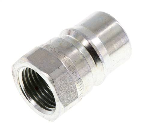 Acier DN 12.5 Coupleur hydraulique Bouchon G 1/2 pouce filetage femelle Eliminateur de pression ISO 7241-1 B D 23.5mm