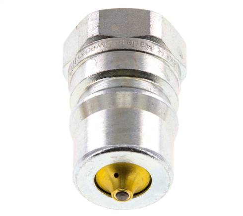 Acier DN 12.5 Coupleur hydraulique Bouchon G 1/2 pouce filetage femelle Eliminateur de pression ISO 7241-1 B D 23.5mm