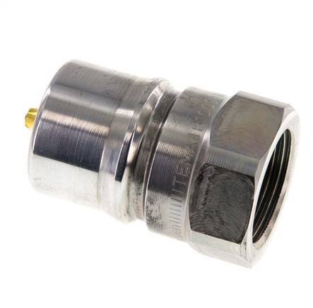 Acier DN 25 Coupleur hydraulique Bouchon G 1 pouce filetage femelle Eliminateur de pression ISO 7241-1 B D 37.8mm