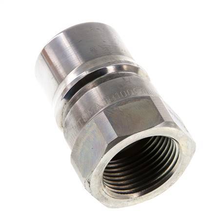 Acier DN 25 Coupleur hydraulique Bouchon G 1 pouce filetage femelle Eliminateur de pression ISO 7241-1 B D 37.8mm