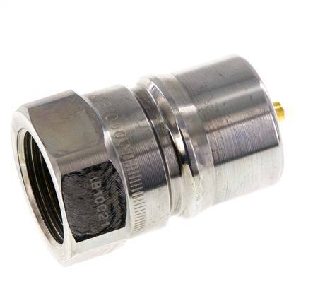 Acier DN 25 Coupleur hydraulique Bouchon G 1 pouce filetage femelle Eliminateur de pression ISO 7241-1 B D 37.8mm
