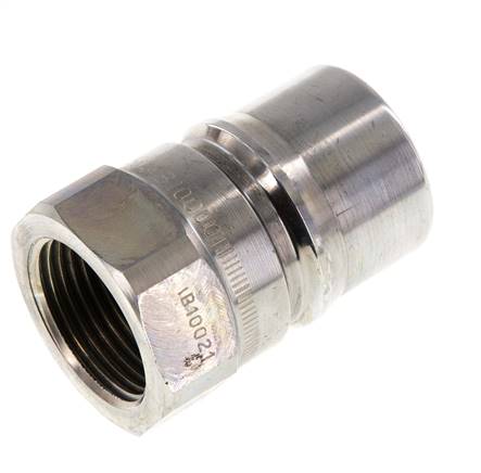 Acier DN 25 Coupleur hydraulique Bouchon G 1 pouce filetage femelle Eliminateur de pression ISO 7241-1 B D 37.8mm
