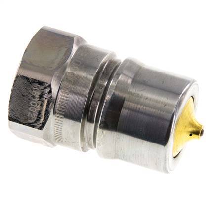 Acier DN 25 Coupleur hydraulique Bouchon G 1 pouce filetage femelle Eliminateur de pression ISO 7241-1 B D 37.8mm
