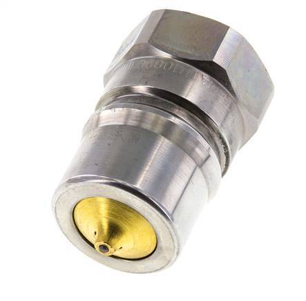 Acier DN 25 Coupleur hydraulique Bouchon G 1 pouce filetage femelle Eliminateur de pression ISO 7241-1 B D 37.8mm