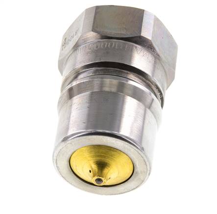 Acier DN 25 Coupleur hydraulique Bouchon G 1 pouce filetage femelle Eliminateur de pression ISO 7241-1 B D 37.8mm