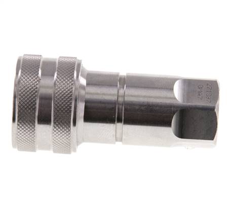 Coupleur hydraulique DN 6.3 en acier inoxydable Embout G 1/4 pouce filetage femelle ISO 7241-1 B D 14.2mm