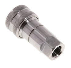 Coupleur hydraulique DN 6.3 en acier inoxydable Embout G 1/4 pouce filetage femelle ISO 7241-1 B D 14.2mm