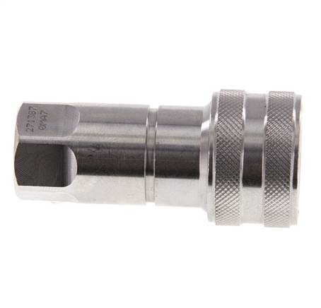 Coupleur hydraulique DN 6.3 en acier inoxydable Embout G 1/4 pouce filetage femelle ISO 7241-1 B D 14.2mm