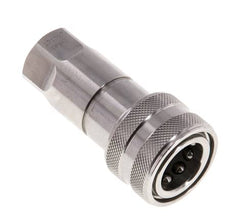 Coupleur hydraulique DN 6.3 en acier inoxydable Embout G 1/4 pouce filetage femelle ISO 7241-1 B D 14.2mm