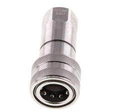 Coupleur hydraulique DN 6.3 en acier inoxydable Embout G 1/4 pouce filetage femelle ISO 7241-1 B D 14.2mm